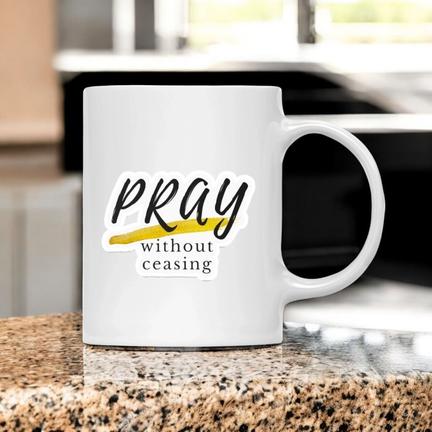 Pray Without Ceasing Sticker Glossy | Vinyl Christian Sticker | Waterproof Decal