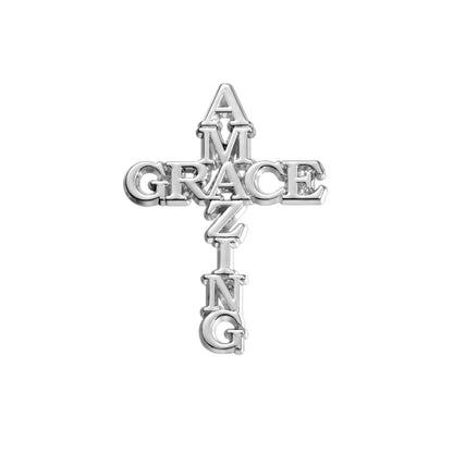 Amazing Grace Enamel Pin | Christian Collar Pin | Brooch Accessory | Lapel Pin