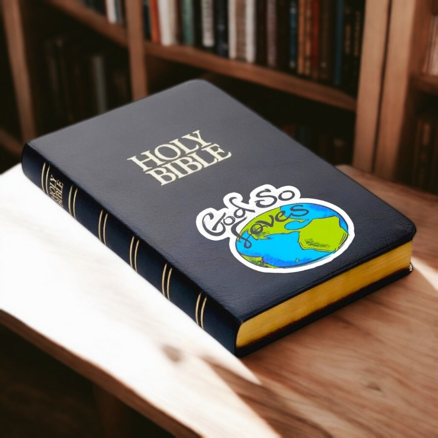 God So Loves The World Sticker | Vinyl Christian Sticker | Journal Sticker