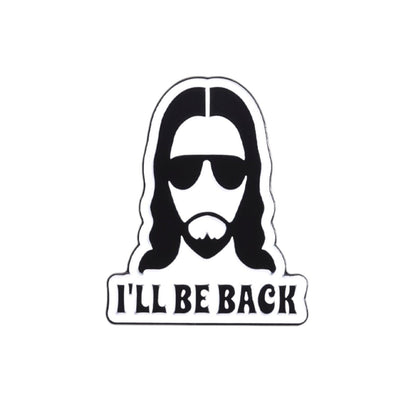 I'll Be Back Jesus Enamel Pin | Christian Collar Pin | Brooch Accessory