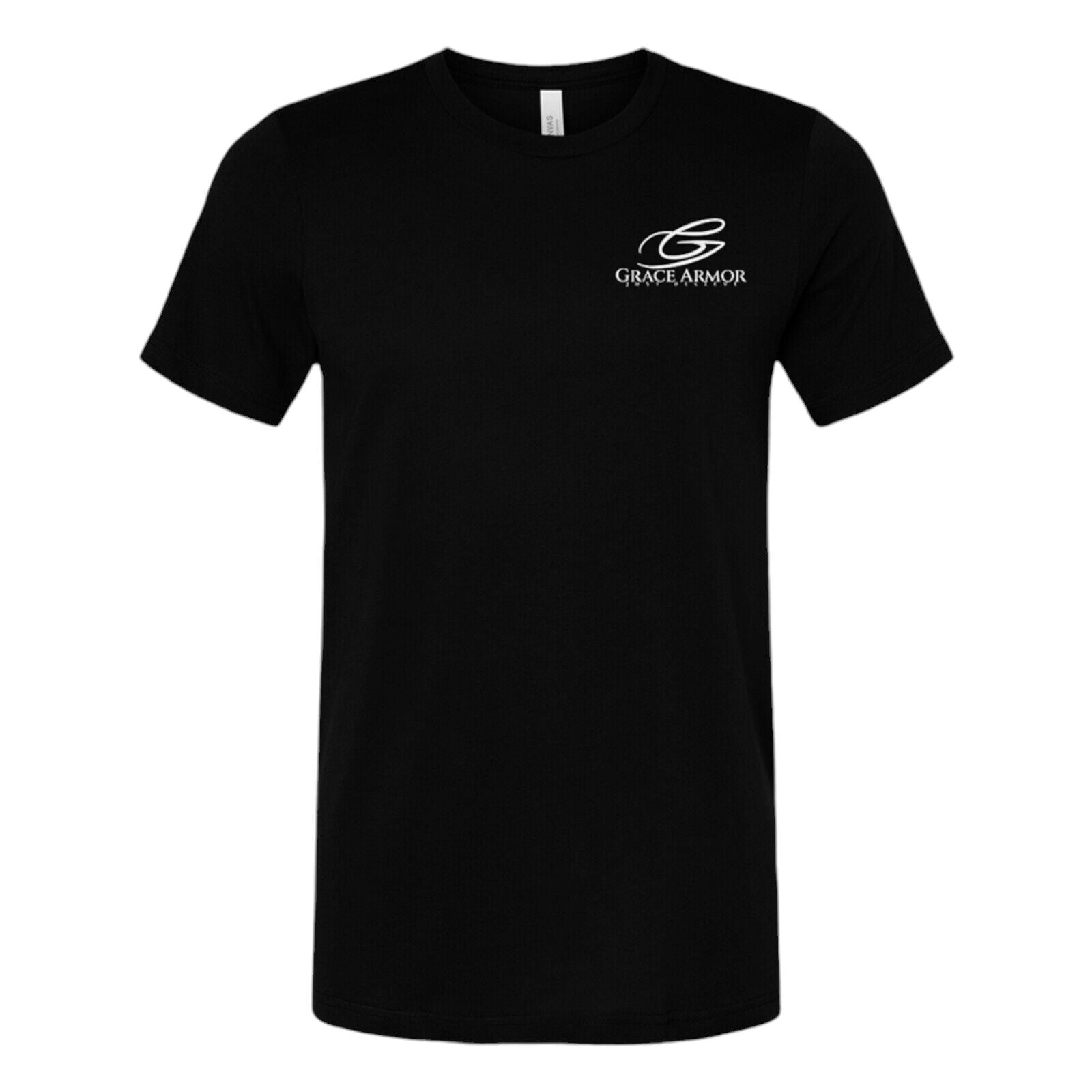 Flag w/Cross Black T-Shirt Religious Apparel Jesus Tee Christian Clothing Unisex