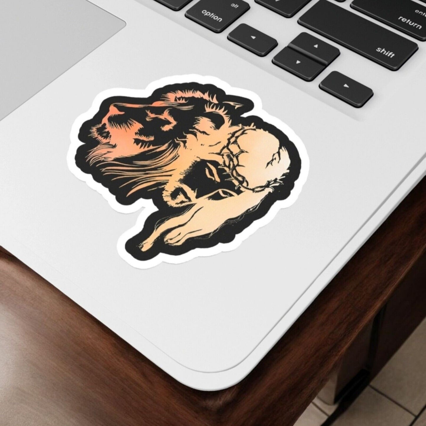 The Lion Of Judah Sticker Glossy | Vinyl Christian Sticker | Waterproof Decal