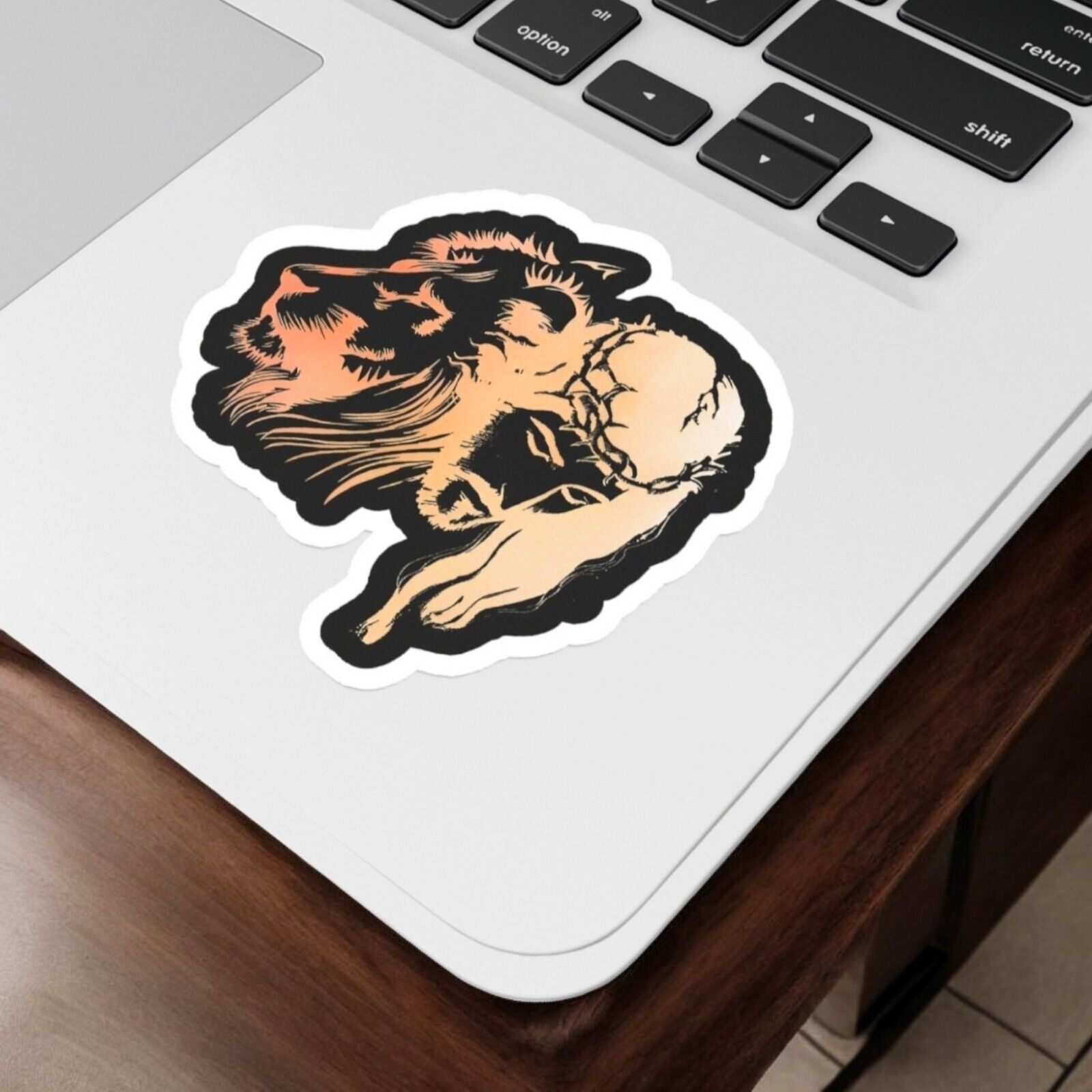 The Lion Of Judah Sticker Glossy | Vinyl Christian Sticker | Waterproof Decal