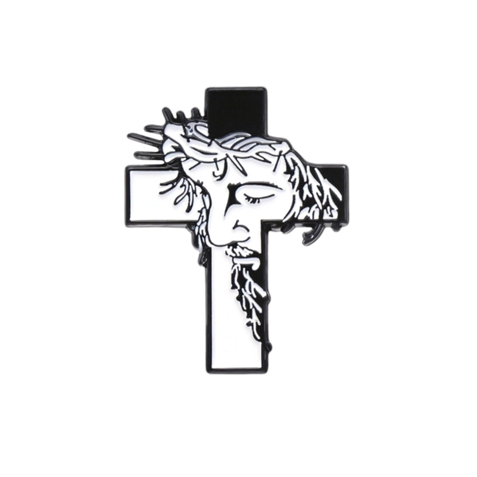 Crown of Thorns Enamel Pin | Christian Collar Pin | Brooch Accessory | Lapel Pin