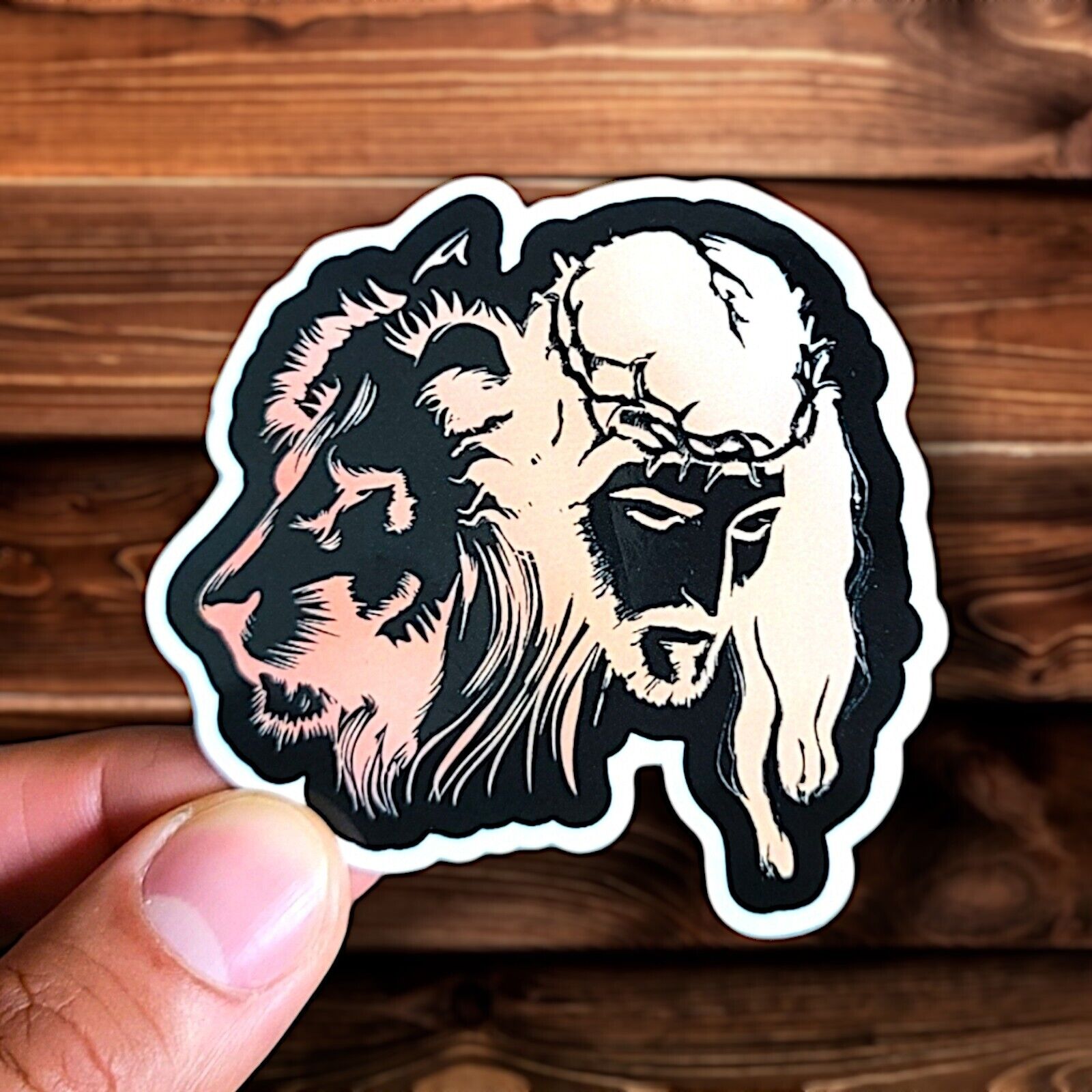 The Lion Of Judah Sticker Glossy | Vinyl Christian Sticker | Waterproof Decal