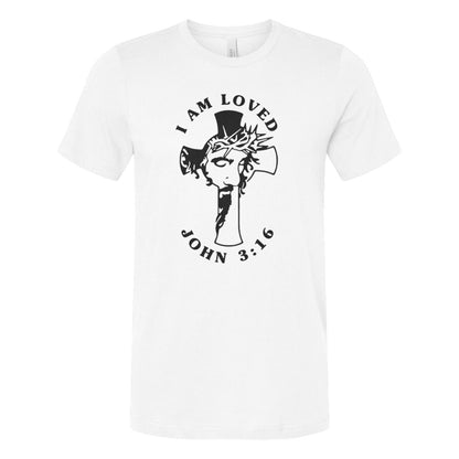 John 3:16 White T-Shirt Religious Apparel Jesus Tee Christian Clothing Unisex