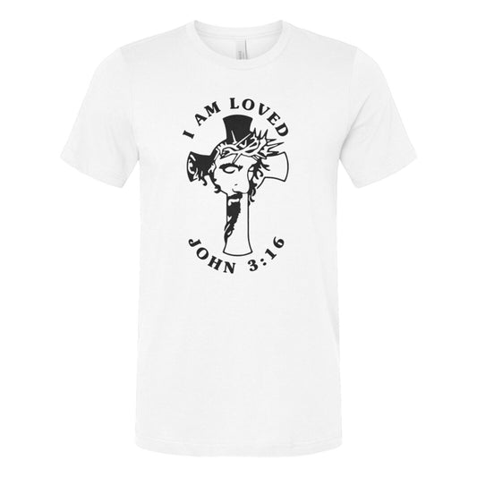 John 3:16 White T-Shirt Religious Apparel Jesus Tee Christian Clothing Unisex