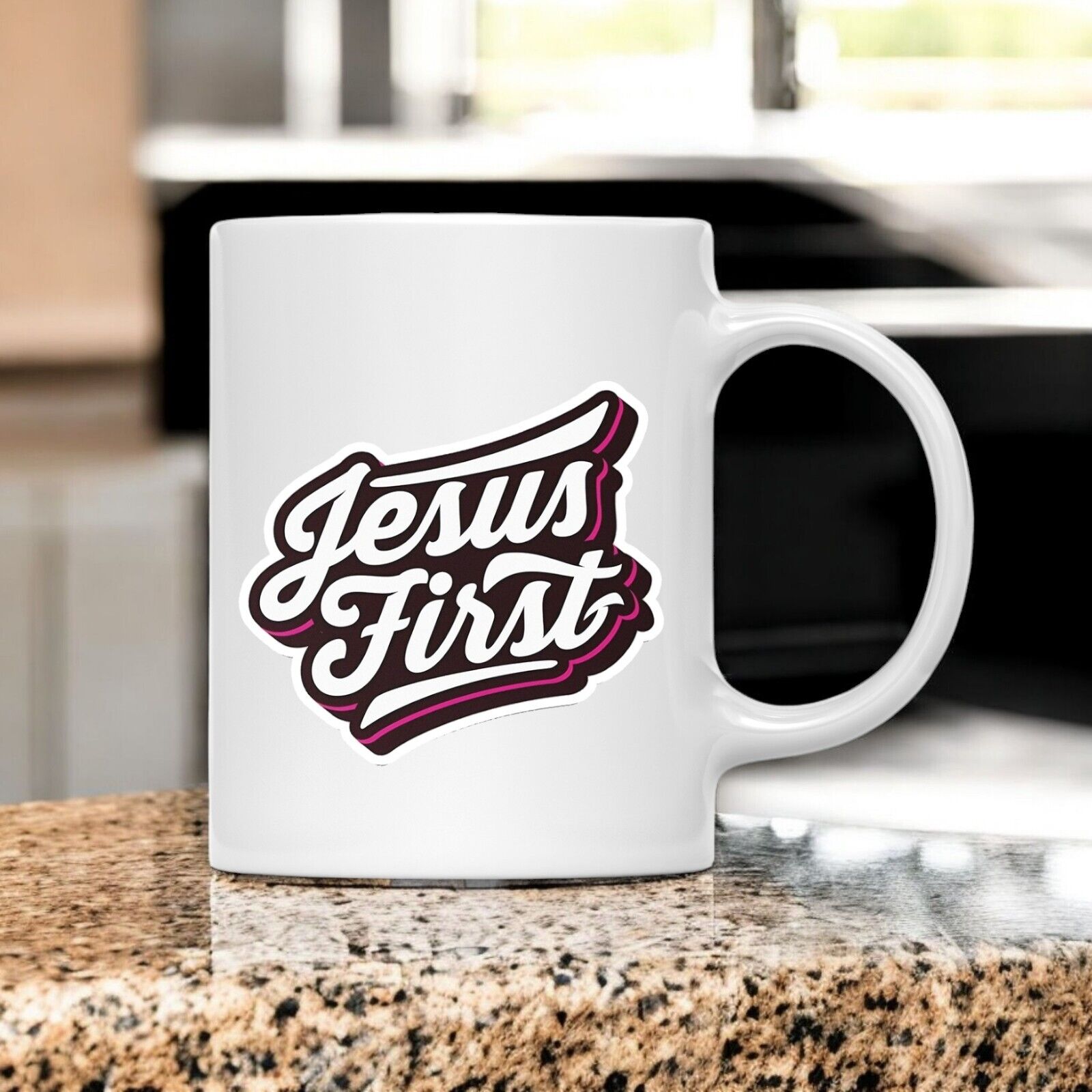 Jesus First Sticker Glossy | Vinyl Christian Sticker | Laptop Decal | Waterproof