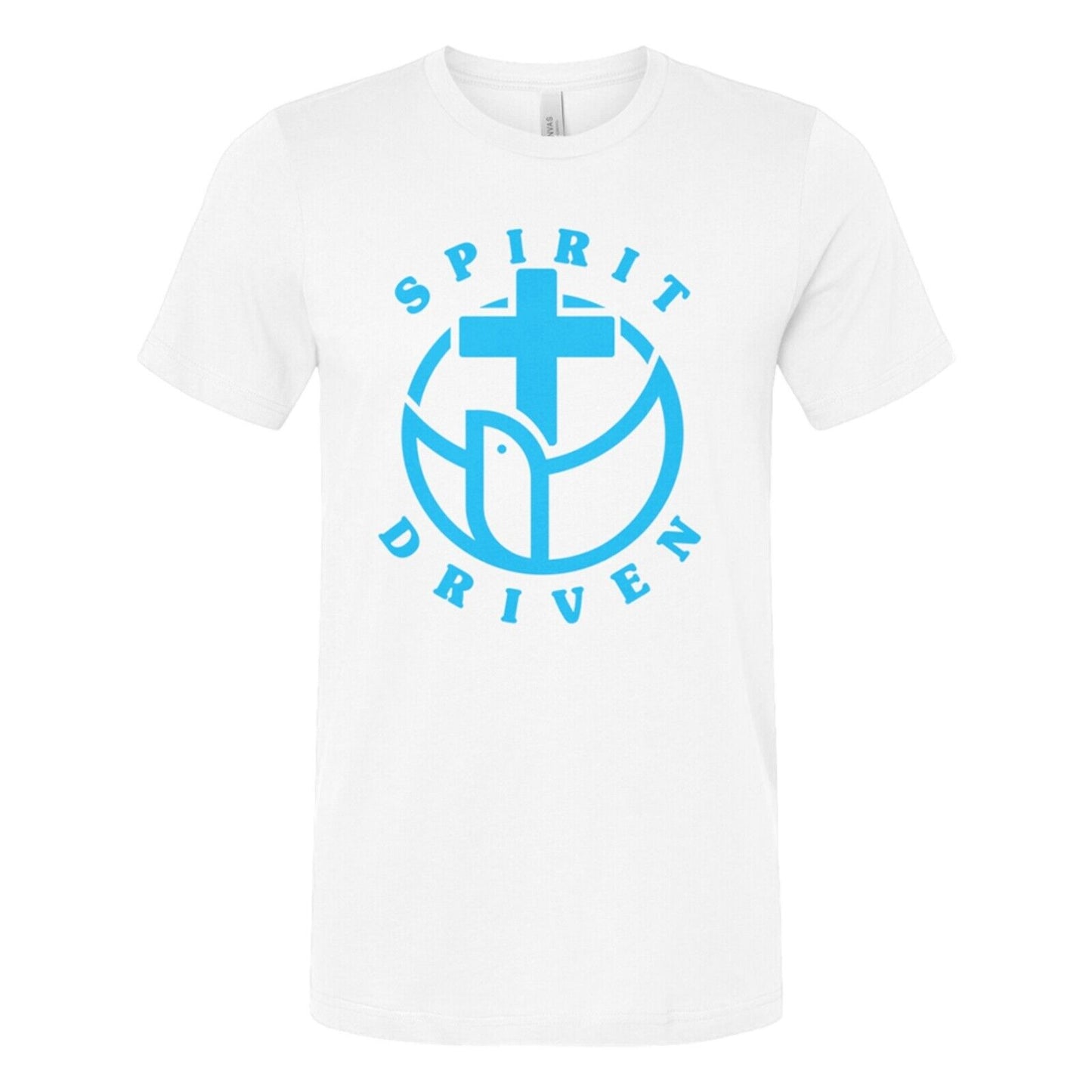 Spirit Driven White T-Shirt Religious Apparel Jesus Christian Clothing Unisex