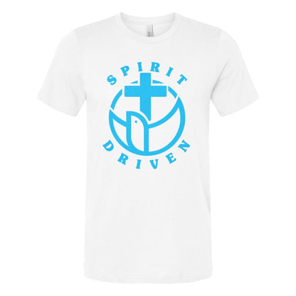 Spirit Driven White T-Shirt Religious Apparel Jesus Christian Clothing Unisex