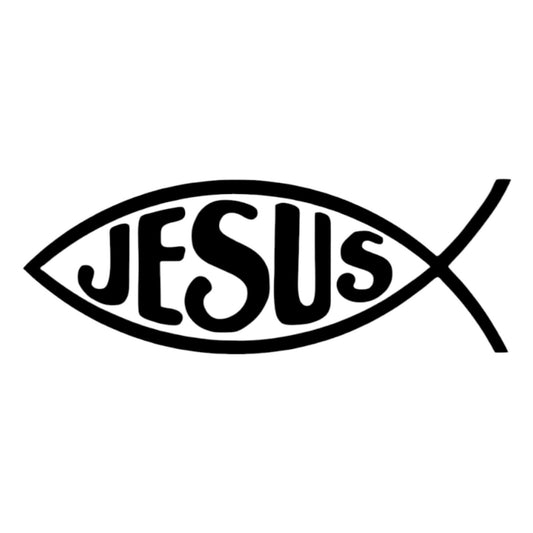 Jesus Fish | Christian Vinyl Sticker | Car Decal | Ichthys Symbol | Weatherproof
