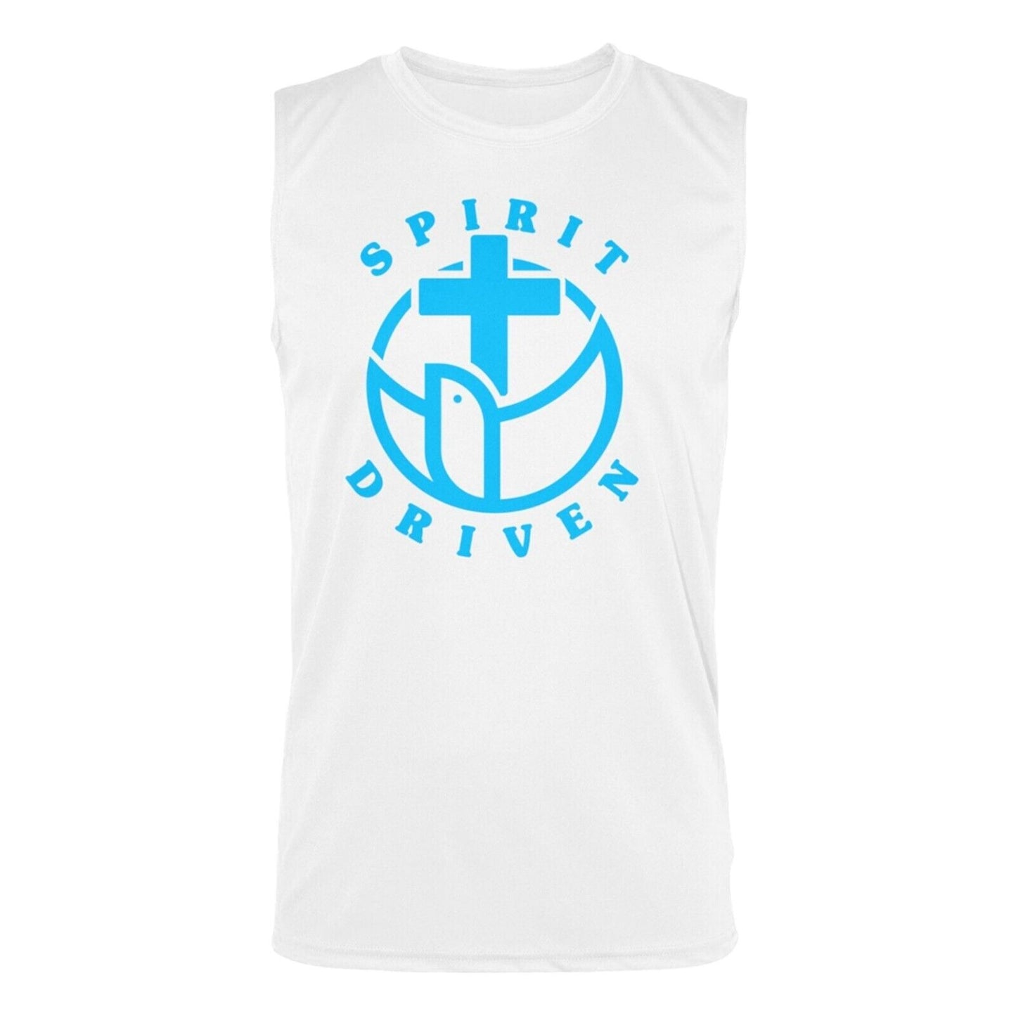 Spirit Driven White Tank Top Religious Apparel Jesus Christian Clothing Unisex