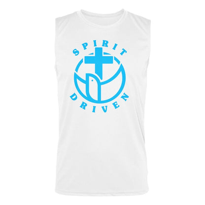 Spirit Driven White Tank Top Religious Apparel Jesus Christian Clothing Unisex