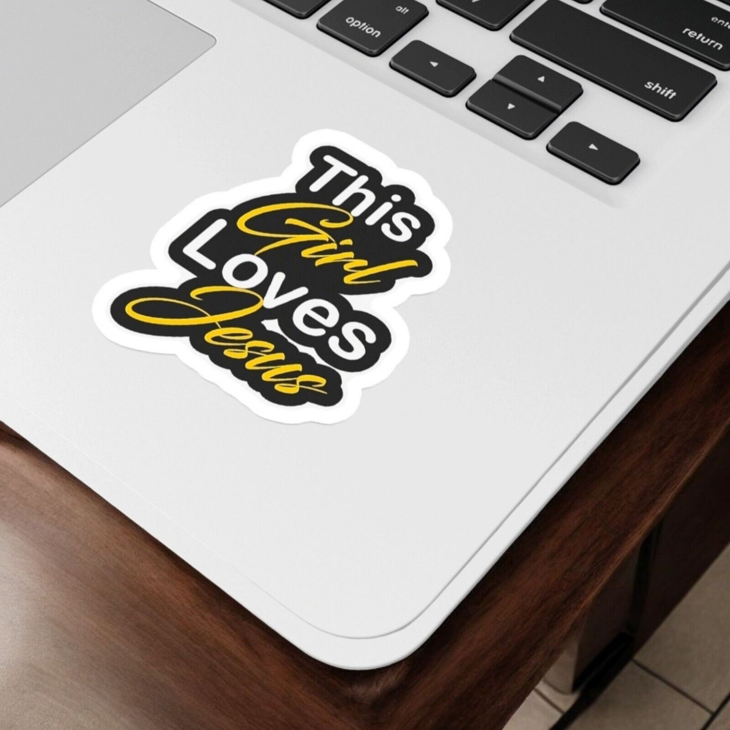 This Girl Loves Jesus Sticker | Vinyl Christian Sticker | Waterproof Jesus Decal