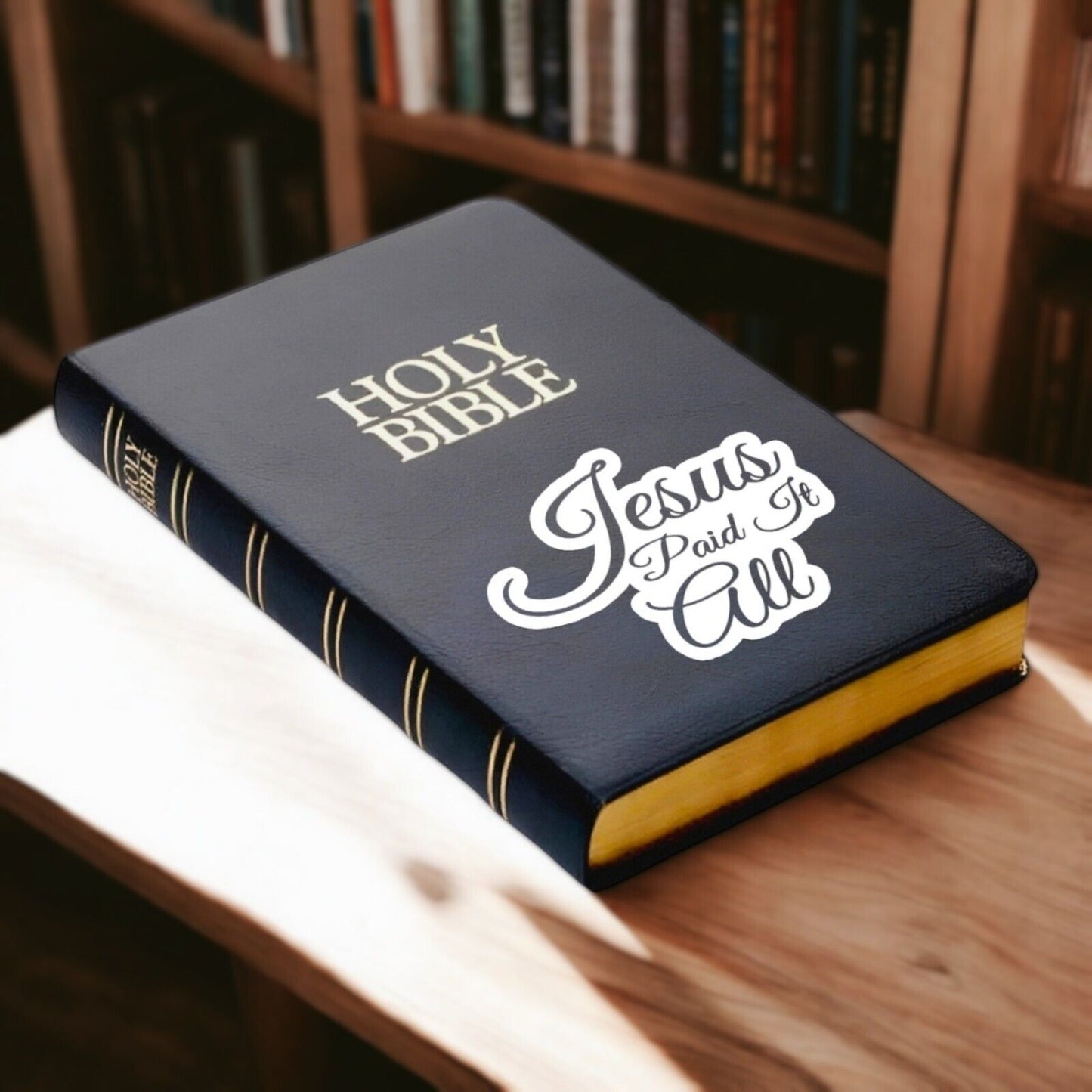 Jesus Paid It All Sticker Glossy | Vinyl Christian Sticker | Waterproof Decal
