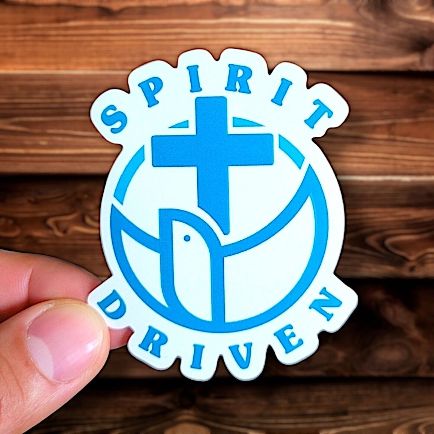 Spirit Driven Sticker Glossy | Vinyl Christian Sticker | Waterproof Jesus Decal