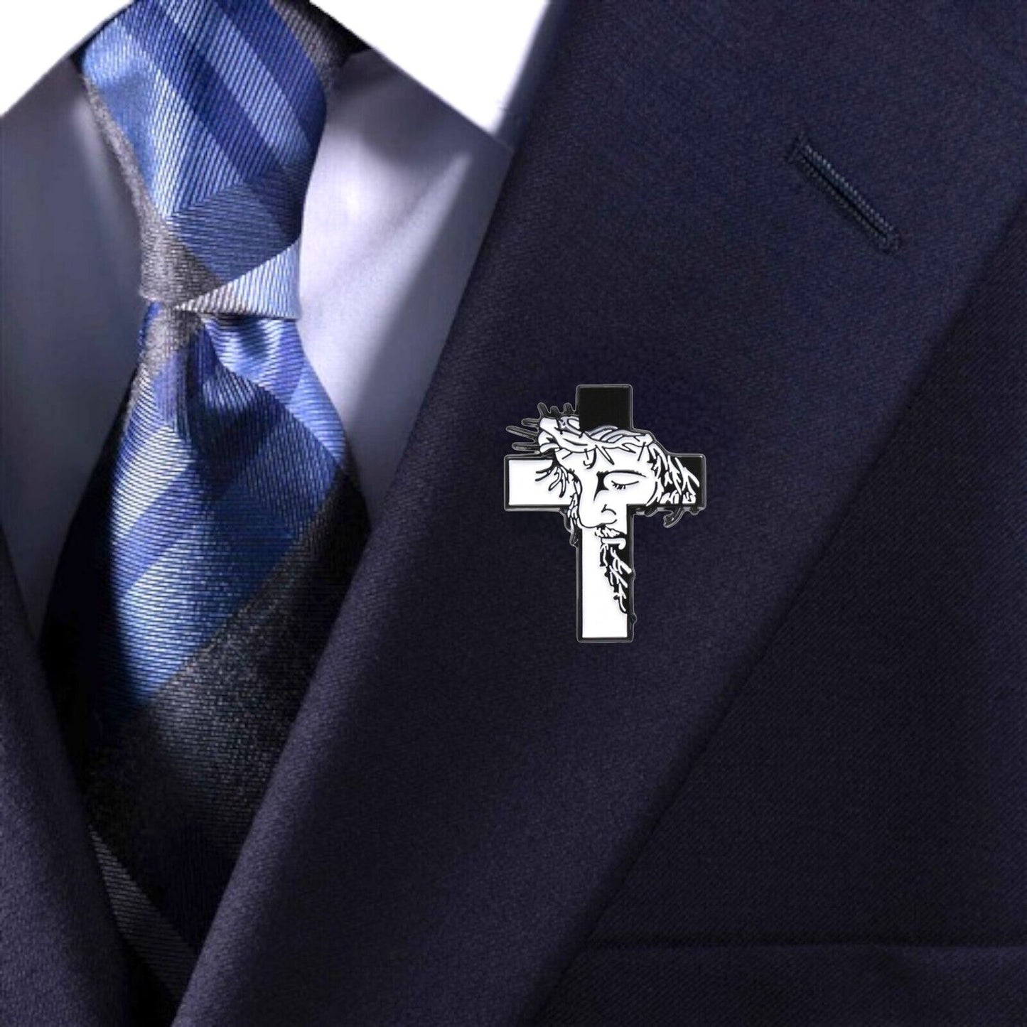 Crown of Thorns Enamel Pin | Christian Collar Pin | Brooch Accessory | Lapel Pin