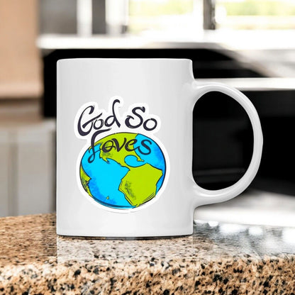 God So Loves The World Sticker | Vinyl Christian Sticker | Journal Sticker