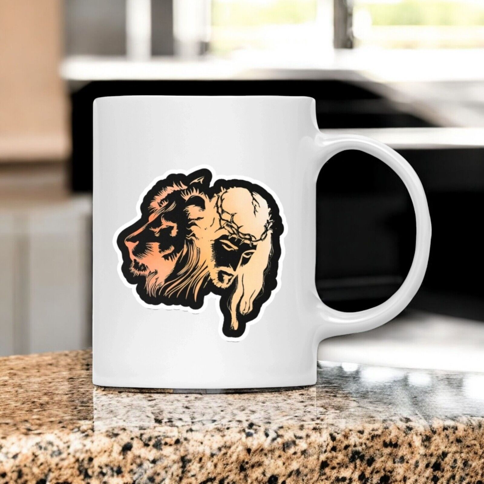 The Lion Of Judah Sticker Glossy | Vinyl Christian Sticker | Waterproof Decal