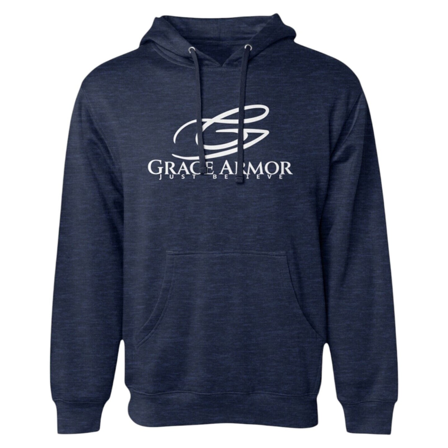 Romans 5:1 Deep Blue Religious Apparel Jesus Hoodie Christian Clothing Unisex