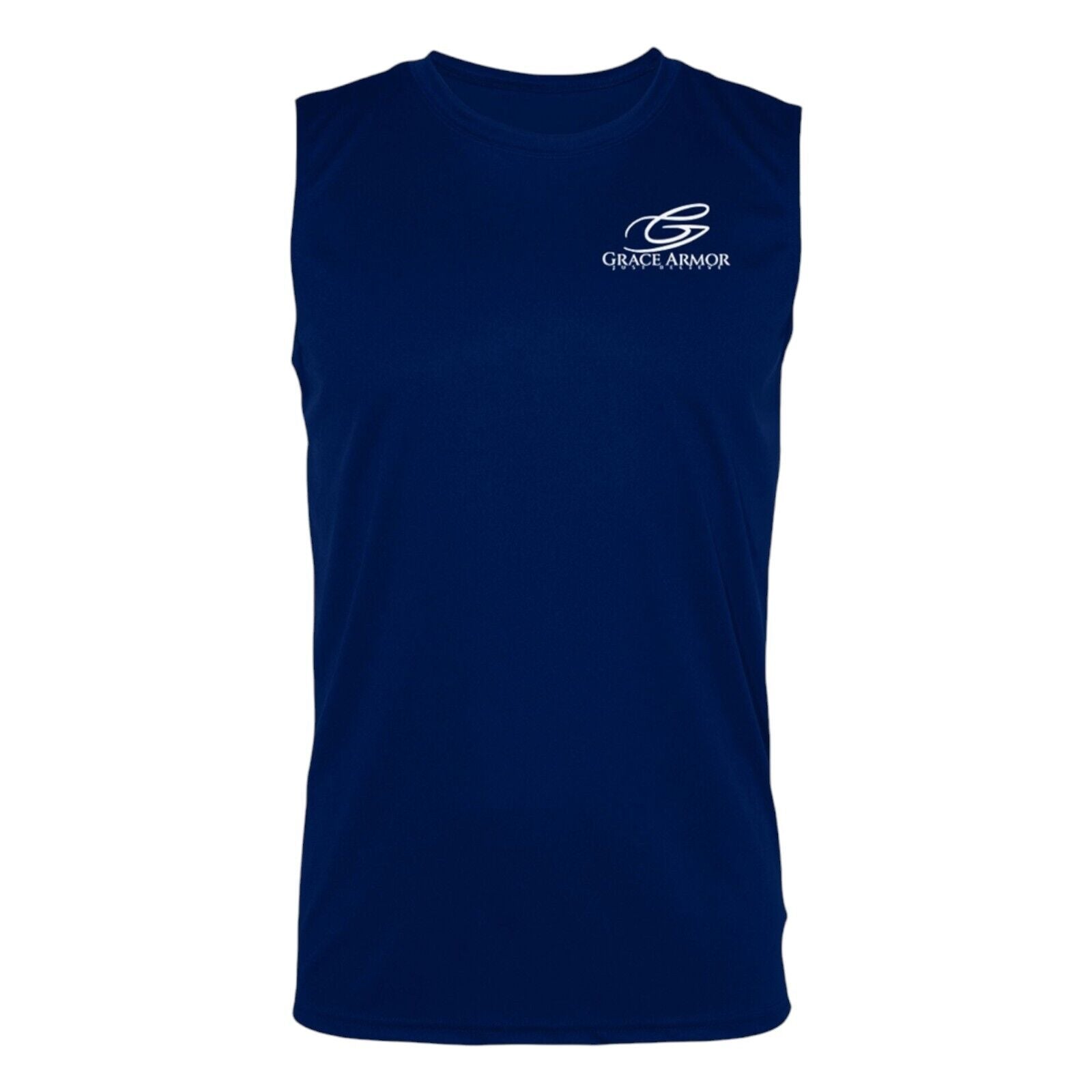 Flag w/Cross Navy Blue Tank Top Apparel Jesus Tee Christian Clothing Unisex