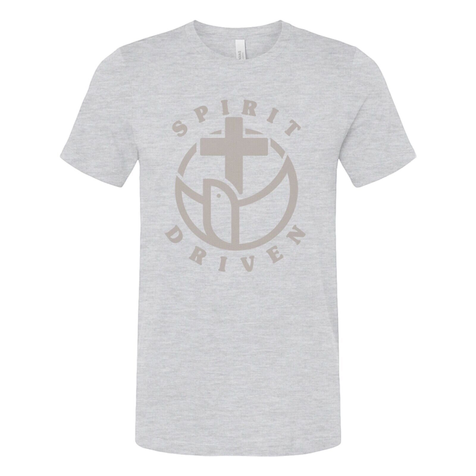 Spirit Driven Gray T-Shirt Religious Apparel Jesus Tee Christian Clothing Unisex