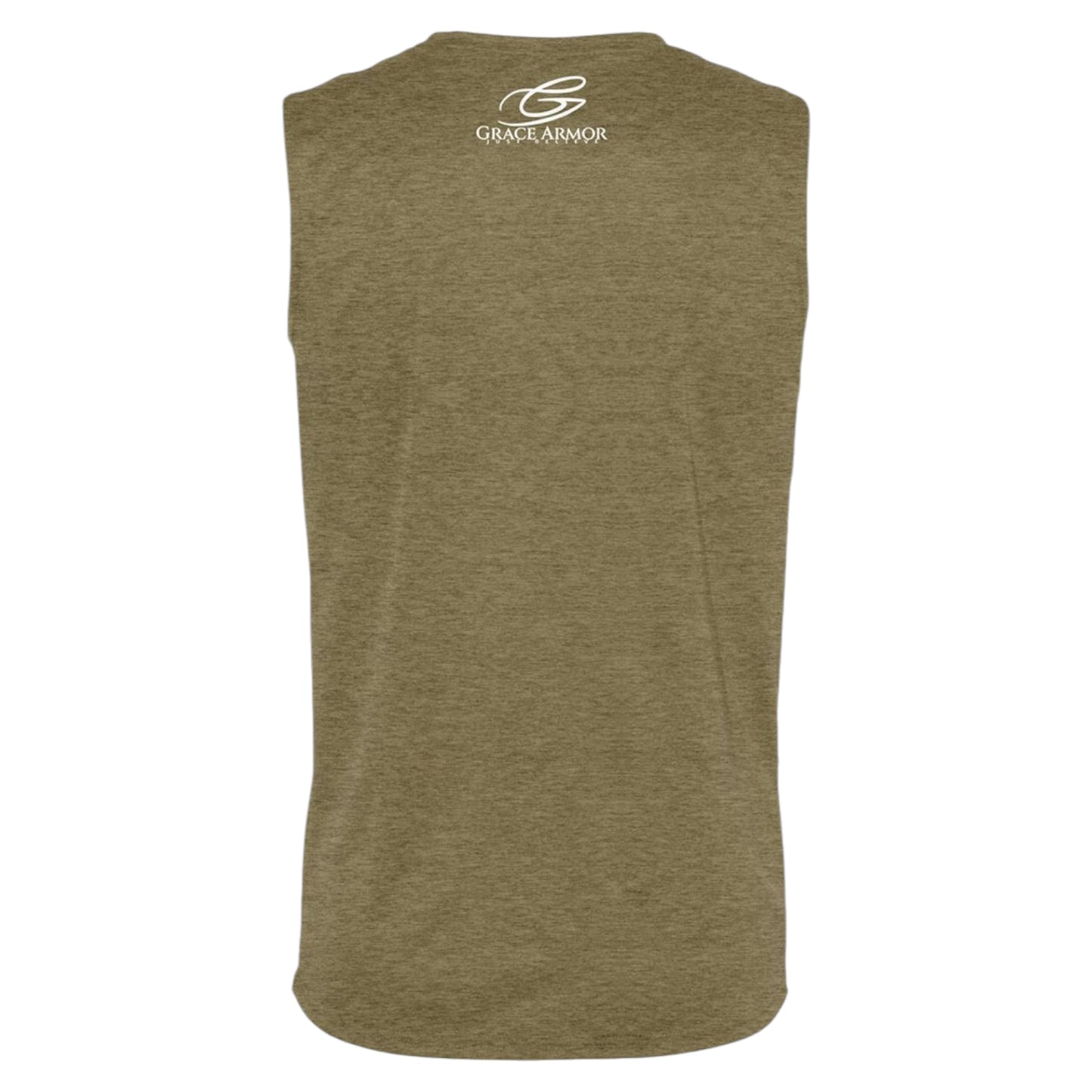 Jesus Paid It All Olive Green Muscle Tee - Christian Streetwear Shirt | Grace Armor